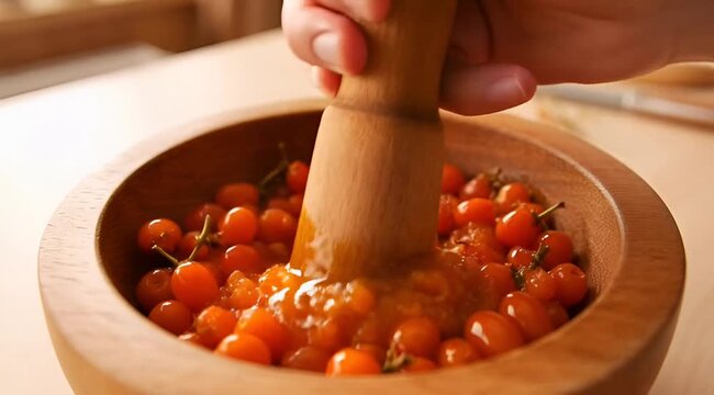 Preparing a spicy and flavorful pepper sauce with fresh chiltepin peppers