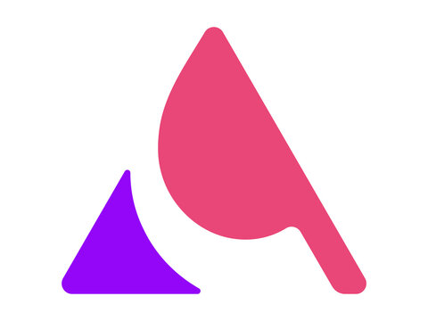 abstract A letter logo design