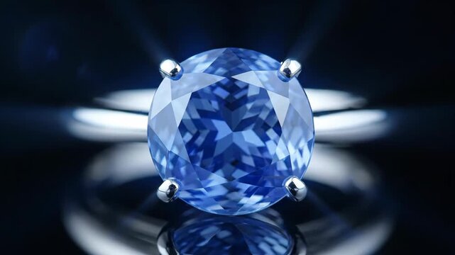 Elegant Sapphire Ring - A Captivating Display of Gemstone Brilliance.