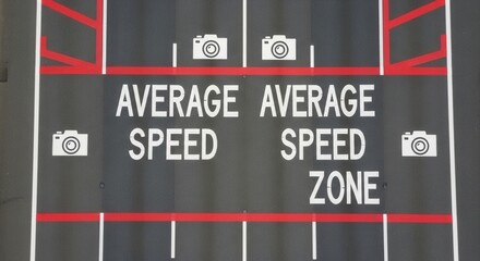 Camera-Enforced Speed Zone Sign: A Visual Depiction of Traffic Regulation and Safety