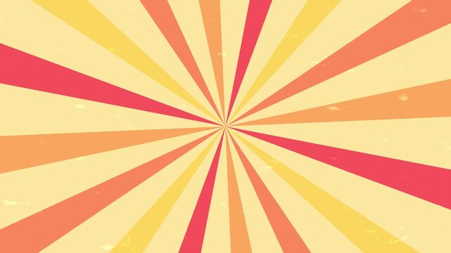 Colorful sunburst with rotating animation. Perfect for your footage, background, transition, dan lain sebagainya