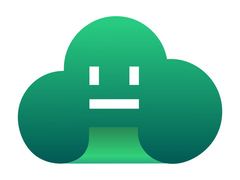 Modern Cloud Chatbot Logo Design