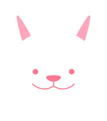 귀여운 토끼 얼굴