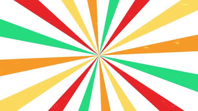 Colorful sunburst with rotating animation. Perfect for your footage, background, transition, dan lain sebagainya