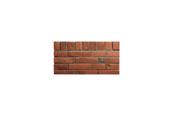 Obraz premium Red brick wall pattern creating a textured background block featuring traditional masonry and building material on transparent background
