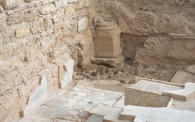 Ruins of Laodikeia Antik Kenti in Denizli, Turkey, featuring ancient architecture, stone structures, and scenic historical landscape in the Aegean region.