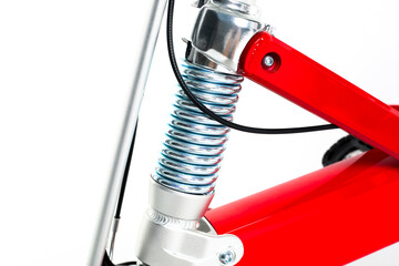 Bicycle spring suspension diagram (white background)