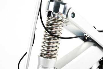 Bicycle spring suspension diagram (white background)