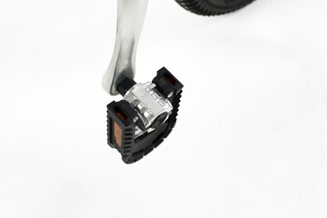 bicycle pedals on white background