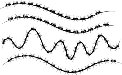 Golfer swing sequence silhouette set, professional male golf player hitting ball motion isolated on white background, sports and activity concept,