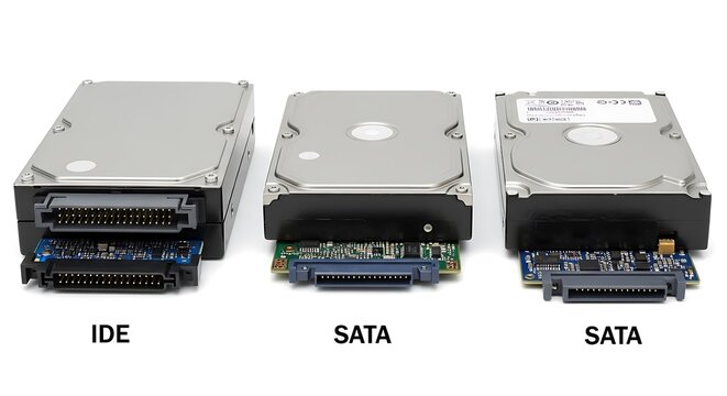 IDE and SATA Hard Disk Drives Comparison - Technology Evolution.