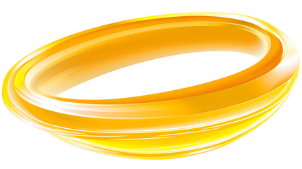 Fototapeta premium Golden abstract circular glow ring frame