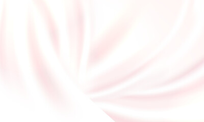 光沢のある薄ピンク色のドレープのイラスト