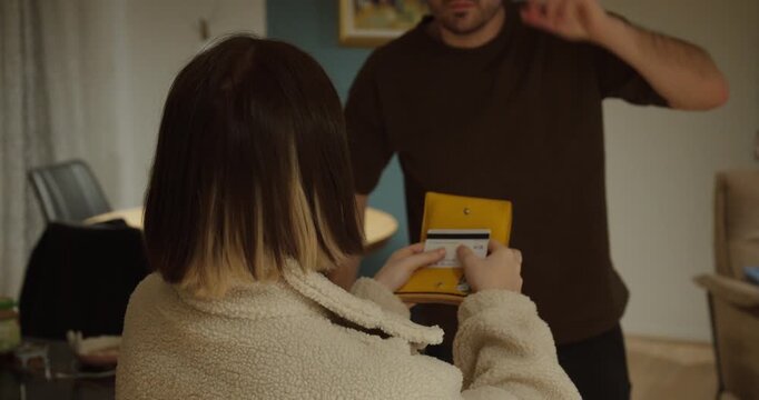 Close-up scene showing an attempted credit card data theft while highlighting the importance of protecting PIN codes and preventing financial fraud.