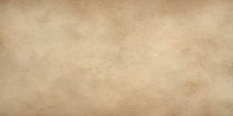 Obraz premium Blank aged parchment with a stained brown grunge texture and a worn vintage pattern creates an antique retro wallpaper design on this ancient paper material