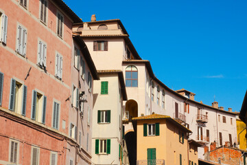 Picturesque alley in Perugia, Umbria Region, Italy
