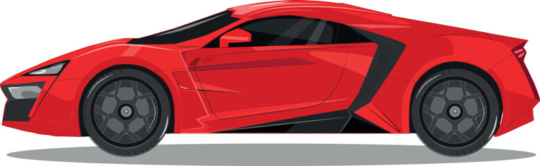 lykan hypersport Car Vector Design