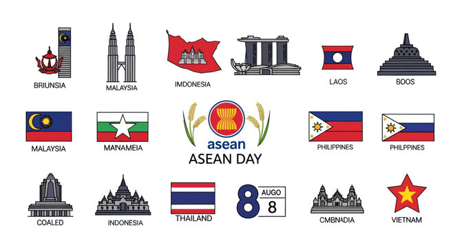 Asean Flags Images – Browse 4,322 Stock Photos, Vectors, and Video ...