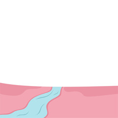 Modern abstract background with pink and blue waves river