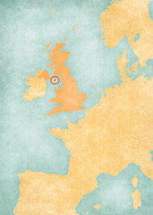 Map of Western Europe - Isle of Man