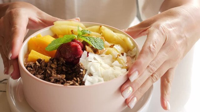 Healthy food trend shaped by social media aesthetics colorful smoothie bowl inspires lifestyle Smoothie visuals drive engagement smoothie culture promotes wellness smoothie content dominates feeds