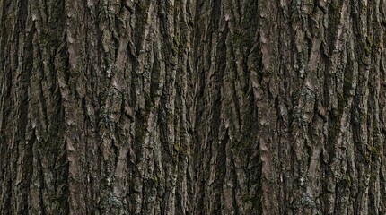 Fototapeta premium Detailed Natural Wood Bark Texture with Vertical Grooves