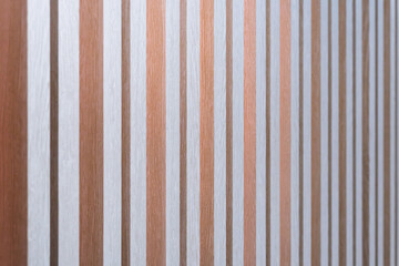 Multicolor Wood Grain Panel Stripe Texture &mdash; Orange Brown and White Natural Material Background