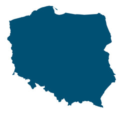 silhouette map of poland © Condro