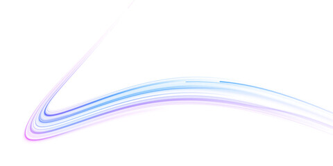 Glowing cyan neon streaks stretch along a virtual road. Bright motion trails suggest speed and digital traffic. Ideal illustration for technology concepts. © Little Monster 2070