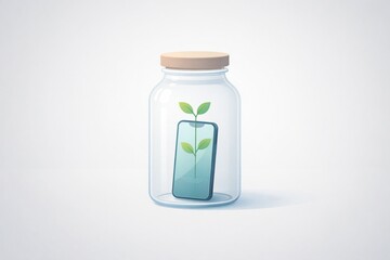 Obraz premium medicine bottle and glass
