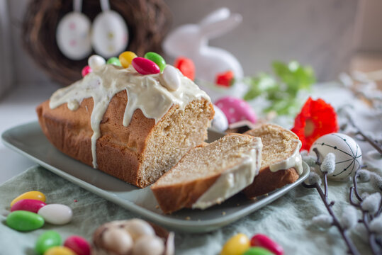 sweet home made easter cake