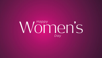 Obraz premium Happy Women’s Day celebration banner design expressing appreciation, empowerment, and respect for women, perfect for greeting cards, posters, and social media.