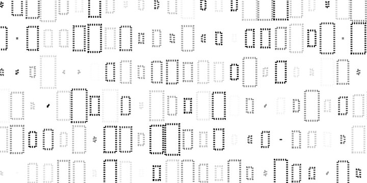 Abstract Geometric Rectangle Grid Pattern Vector Background, Minimal Line Art Boxes Layout, Modern Technology Interface Grid, Monochrome Outline Rectangular Shapes Seamless Design for UI, Web.