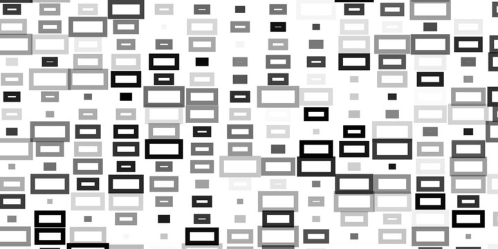 Abstract Geometric Rectangle Grid Pattern Vector Background, Minimal Line Art Boxes Layout, Modern Technology Interface Grid, Monochrome Outline Rectangular Shapes Seamless Design for UI, Web.