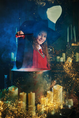 Naklejka premium Cauldron Magic Spell