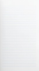 Fototapeta premium Lined paper sheet for writing and organizing clean lined paper for writing sketching or brainstorming ideas