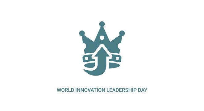 World Innovation Leadership Day logo with crown and lightbulb.