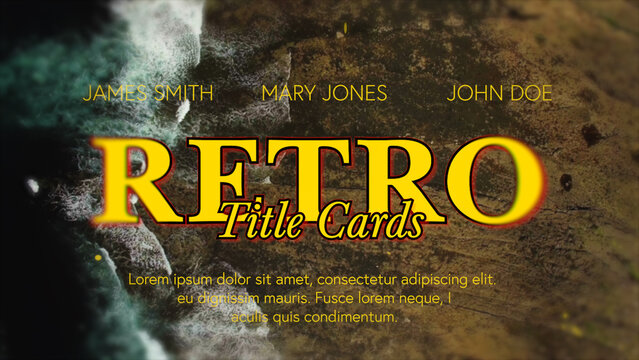 Retro Film Title Cards