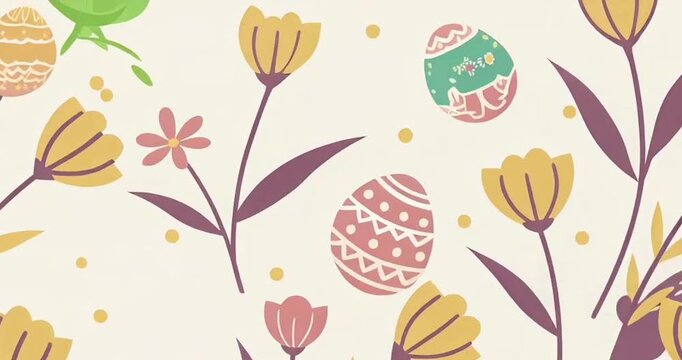 seamless pattern with rabbits