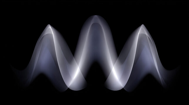 vibration. Low-frequency sound waves vibrating on dark background visualization. STEM education sheets, lab safety posters, designed for STEM education and laboratory safety posters.
