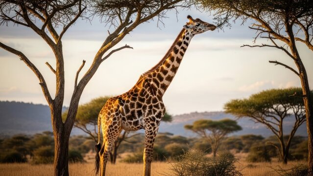 Giraffe in nature
