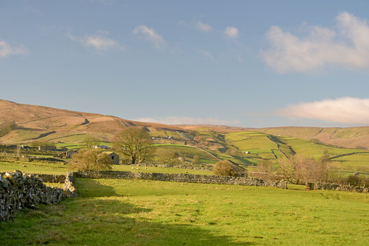 Ten End seen across Wensleydale from above Hawes, North Yorkshire Dales 