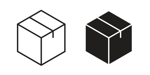 Obraz premium Package icon Symbol for App and Web UI Design Vectors