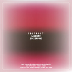 Fototapeta premium Abstract pink to magenta gradient background with dark vignette and white frame border for square posters, social media templates, web banners and presentations