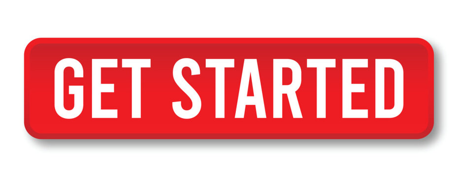 Red button with white text reading 'GET STARTED'.