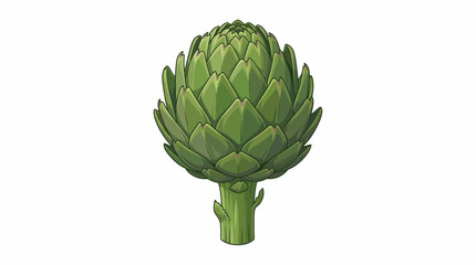 artichoke on a white background