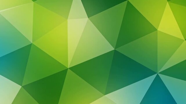 Vibrant green polygonal pattern with dynamic triangular shapes