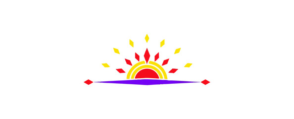 Obraz premium Abstract geometric sunburst design with symmetrical elements on black background