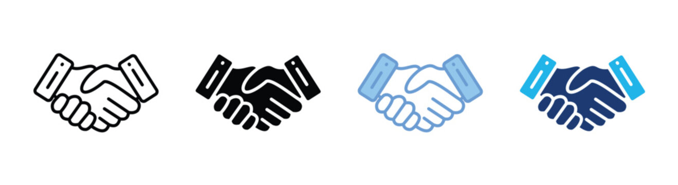 Partner icon set multiple style collection