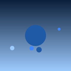 Deep Blue Tech abstract circle corporate background with copy space © tiago